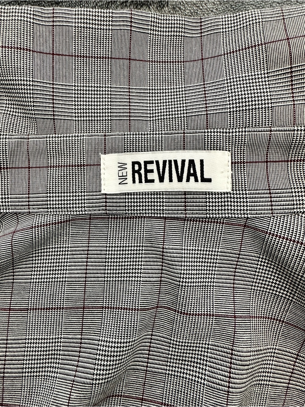 New Revival Women’s Oversized Plaid Belted Button Down Shirt Gray Size M - Picture 13 of 16